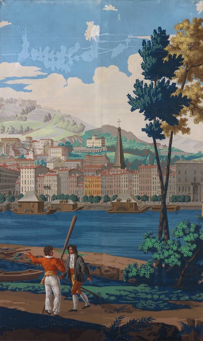 Deux panneaux joints : Les vues de Lyon, France, première édition - Unbekannt
