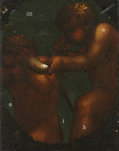 Deux putti, 1700s - Unbekannt
