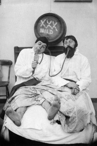 Deux hommes ivres dans un lit, 1906 - Unbekannt