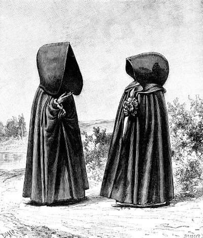 Deux femmes voilées de Faial, Portugal, et San Miguel, Espagne, vers 1900s - Unbekannt