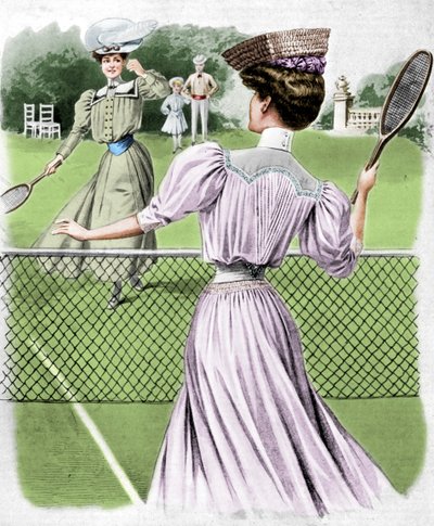 Deux costumes de tennis sur gazon pour octobre, 1905 - Unbekannt