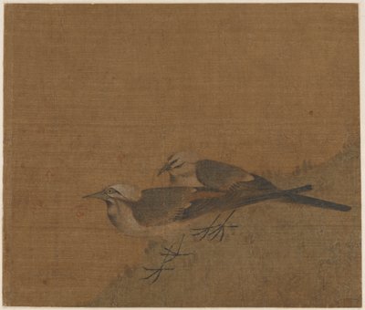 Deux bergeronnettes grises, dynastie Yuan, 14e siècle - Unbekannt