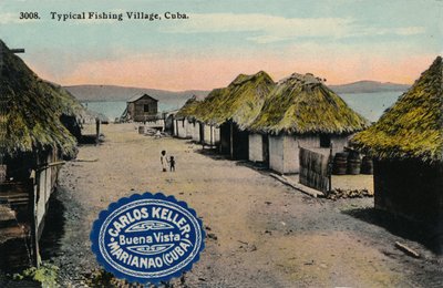 Village de pêche typique, Cuba, 1912 - Unbekannt