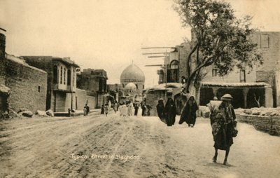 Rue typique à Bagdad, vers 1918-1939 - Unbekannt