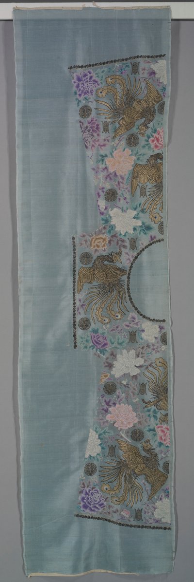 Robe non coupée : Panneau avant droit et arrière, vers les années 1890 - Unbekannt