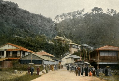 Une rue à Nunobiki, près de Kobe, 1900 - Unbekannt