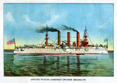 Croiseur cuirassé des États-Unis Brooklyn, vers 1890s - Unbekannt