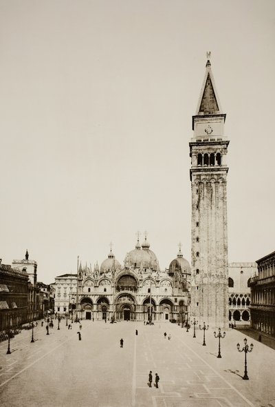 Sans titre 96, vers 1890. [Basilique Saint-Marc et Campanile, Venise] - Unbekannt