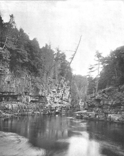 Extrémité supérieure du Chasm Ausable, Adirondacks, État de New York, USA, vers 1900 - Unbekannt