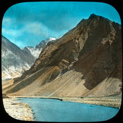 Cours supérieur de la rivière Indus, Cachemire, Inde, fin 19e ou début 20e siècle - Unbekannt