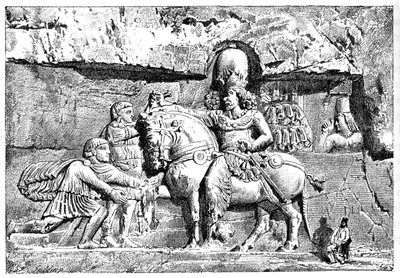 Valérien aux pieds de Sapor, Tombes royales à Naksh-I-Rustem, Persépolis, Iran, 1895 - Unbekannt