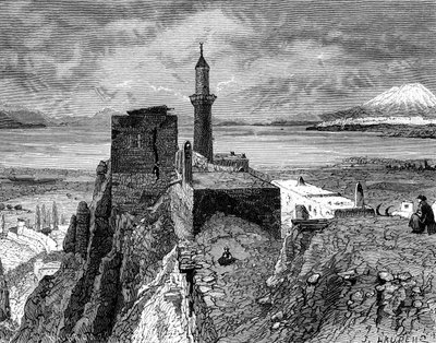 Lac de Van et forteresse, 19e siècle - Unbekannt