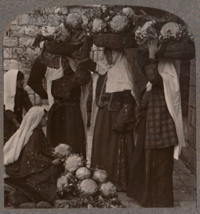 Vendeurs de légumes, Jérusalem, c1900 - Unbekannt