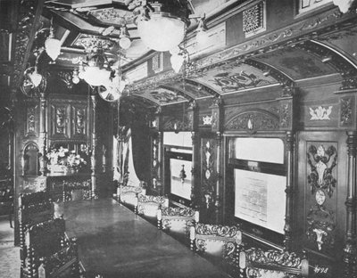 Voiture-restaurant vestibule sur le Rio-Sao Paulo Night Express du chemin de fer central du Brésil, 1914 - Unbekannt