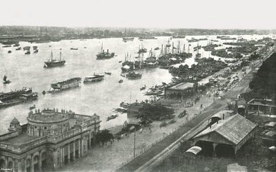 Vue depuis le pont Hooghly, Calcutta, Inde, 1895 - Unbekannt