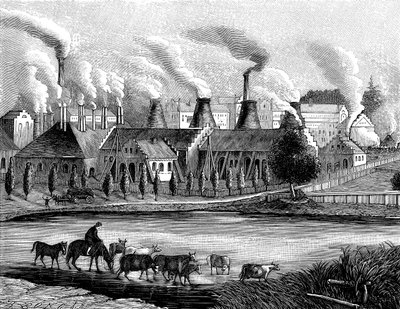 Vue depuis la Huta Laury en 1840 - Unbekannt