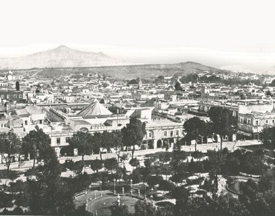 Vue depuis la cathédrale, Puebla, Mexique, 1895 - Unbekannt