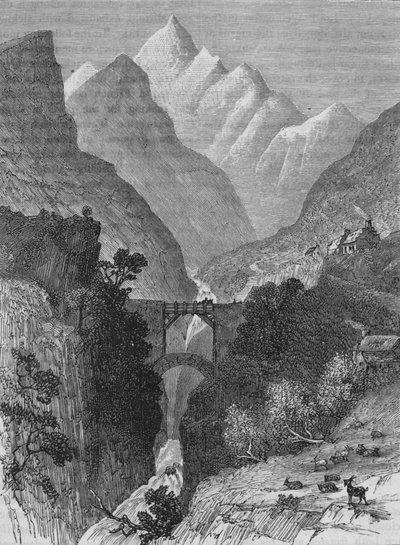 Vue dans les Pyrénées, vers 1880 - Unbekannt