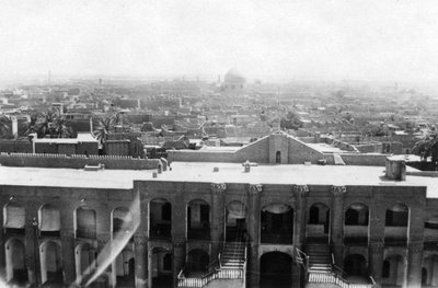 Vue de Bagdad depuis une tour de bloc, 31ème hôpital général britannique, Mésopotamie, Première Guerre mondiale, 1918 - Unbekannt