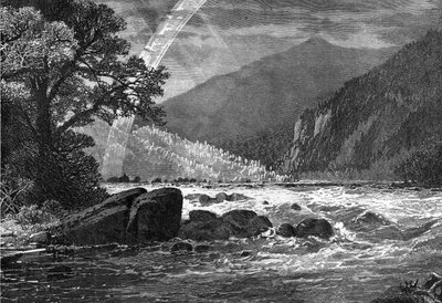 Vue de Balcony Falls, James River, Virginie, USA, 1877 - Unbekannt