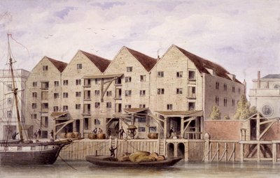 Vue du quai de Chamberlain, Tooley Street, Bermondsey, Londres, 1846 - Unbekannt