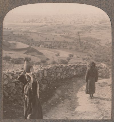 Vue de Jérusalem depuis la maison de Peter, vers 1900 - Unbekannt
