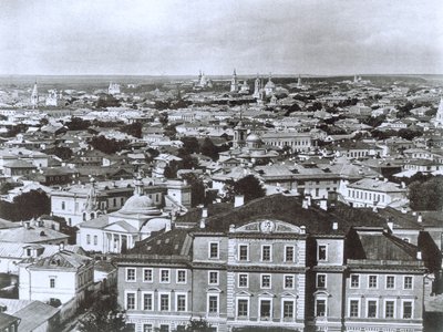 Vue de Moscou depuis le clocher d