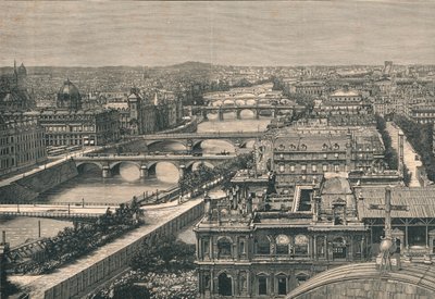 Vue de Paris, montrant les sept ponts, 1882 - Unbekannt