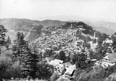 Vue de Shimla, depuis Bonnie Moon, Inde - Unbekannt