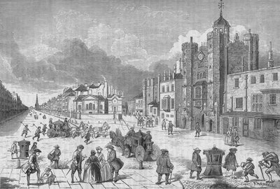 Vue du palais de St James, Westminster, Londres, à l