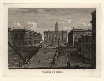 Vue du Capitole, Rome, avec le Palazzo Senatorio - Unbekannt