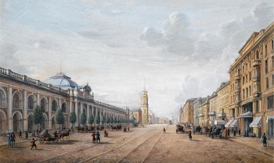 Vue de la perspective Nevski à Saint-Pétersbourg - Unbekannt