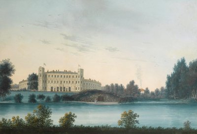 Vue du Palais de Gatchina, début du 19e siècle - Unbekannt