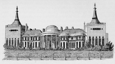 Vue du Pavillon prise de la bibliothèque circulante de Wright, mai 1818, 1939 - Unbekannt