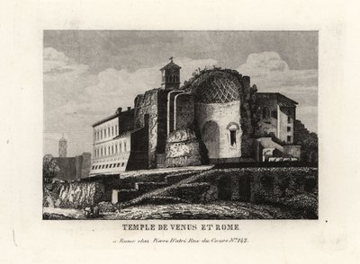 Vue du Temple de Vénus et de Rome, Rome - Unbekannt