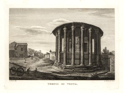Vue du Temple de Vesta, Rome - Unbekannt