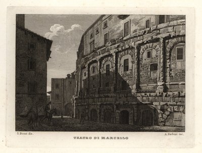 Vue du Théâtre de Marcellus, Rome - Unbekannt