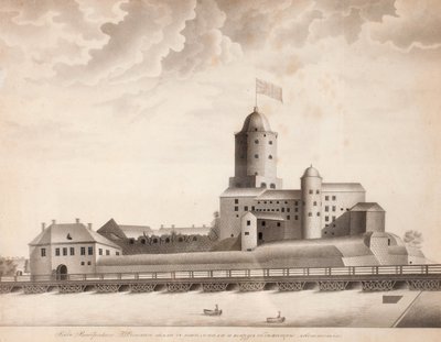 Vue du château de Vyborg, vers 1840 - Unbekannt