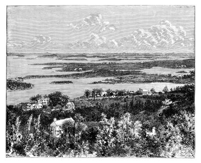 Vue prise de Gibbs Hill, Bermudes, vers 1890 - Unbekannt