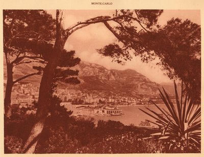 Vue de Monte-Carlo depuis Monaco, 1930 - Unbekannt