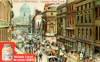Vues des capitales : Fleet Street, Londres, vers 1900 - Unbekannt