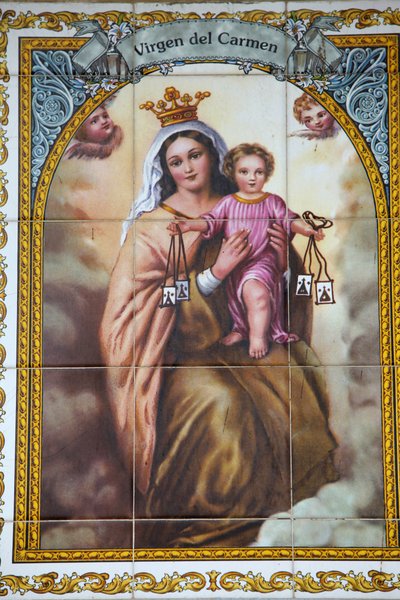Mosaïque de la Vierge del Carmen, Malaga, Espagne - Unbekannt