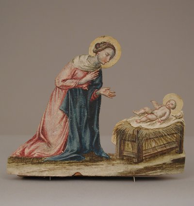 Vierge Marie avec le Christ dans une crèche, 18ème siècle - Unbekannt