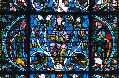 Vierge et prophètes, vitrail, cathédrale de Chartres, France - Unbekannt