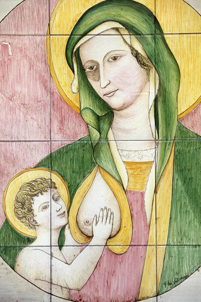 Vierge et enfant mosaïque, Galatone, Italie - Unbekannt