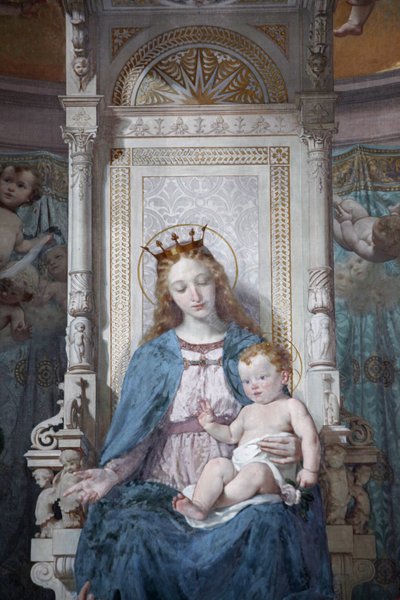 Peinture de la Vierge et l