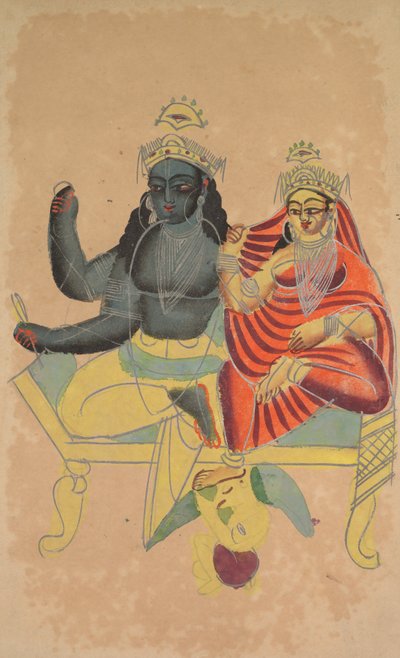 Vishnu et Lakshmi, 1800s - Unbekannt