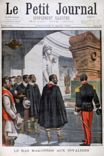 Visite de Ras Makonnen aux Invalides à Paris, 1902 - Unbekannt