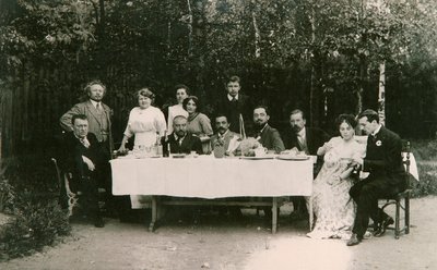 Visiteurs avec l