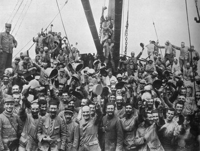 Vive la France : Troupes françaises à bord d